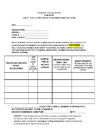 Self Certification Form